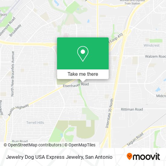 Jewelry Dog USA Express Jewelry map