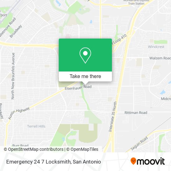 Mapa de Emergency 24 7 Locksmith