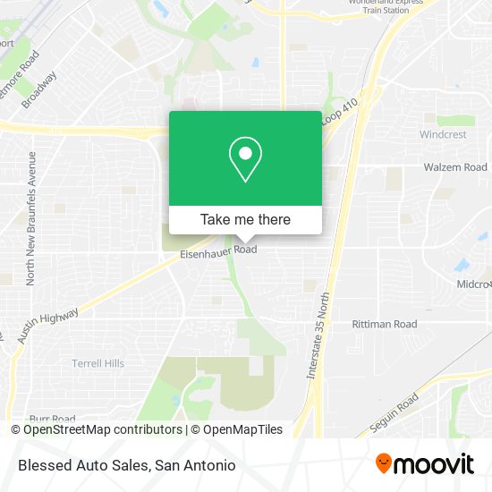 Blessed Auto Sales map