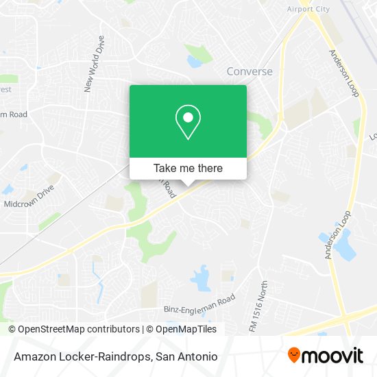 Mapa de Amazon Locker-Raindrops