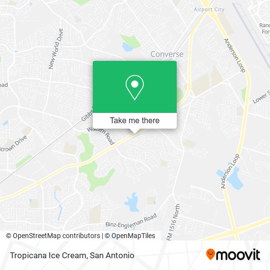 Tropicana Ice Cream map