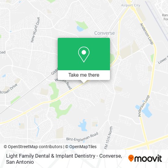 Light Family Dental & Implant Dentistry - Converse map