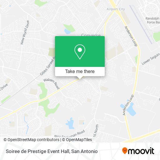 Soiree de Prestige Event Hall map