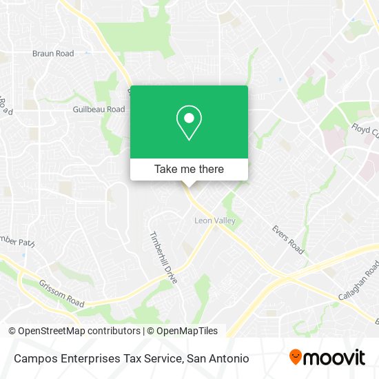 Campos Enterprises Tax Service map