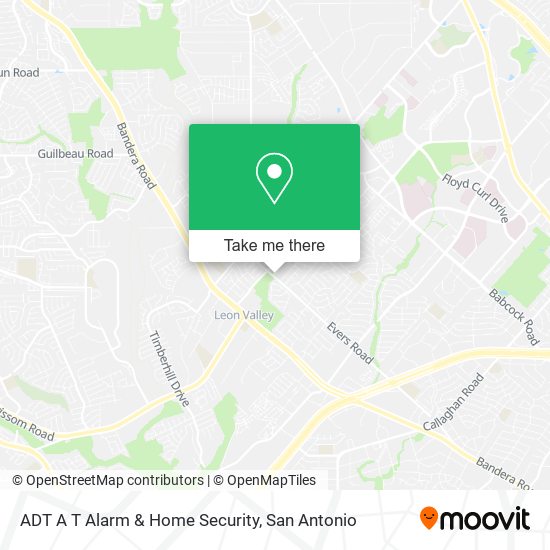 Mapa de ADT A T Alarm & Home Security