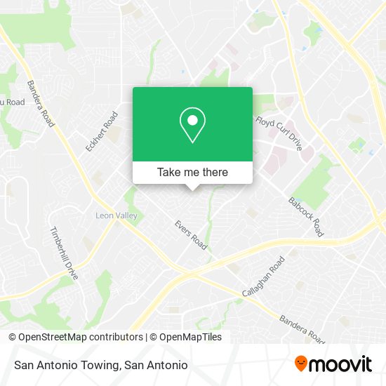 San Antonio Towing map