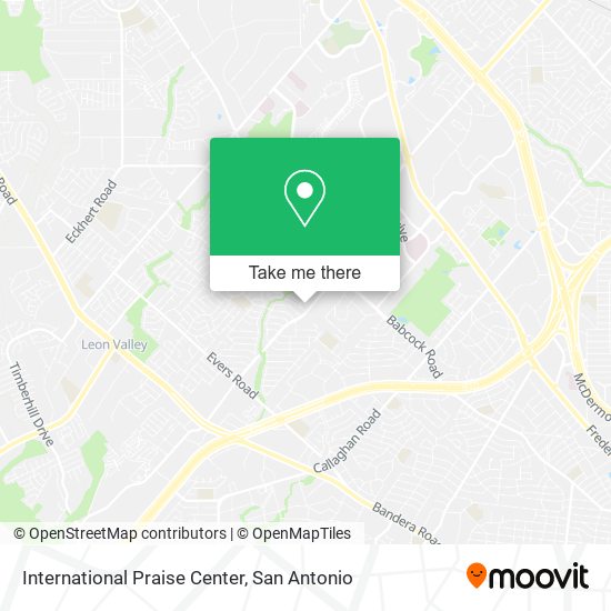 International Praise Center map