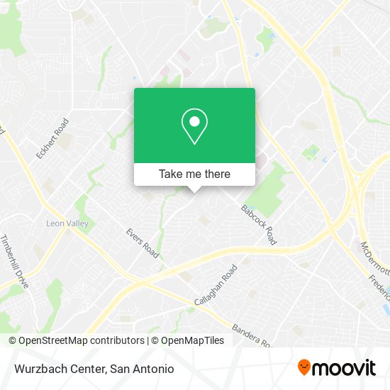 Wurzbach Center map