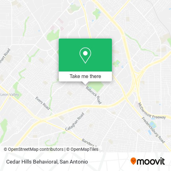 Cedar Hills Behavioral map