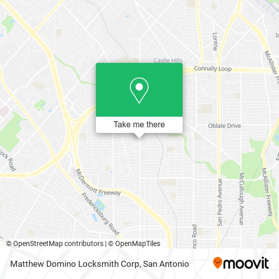Mapa de Matthew Domino Locksmith Corp