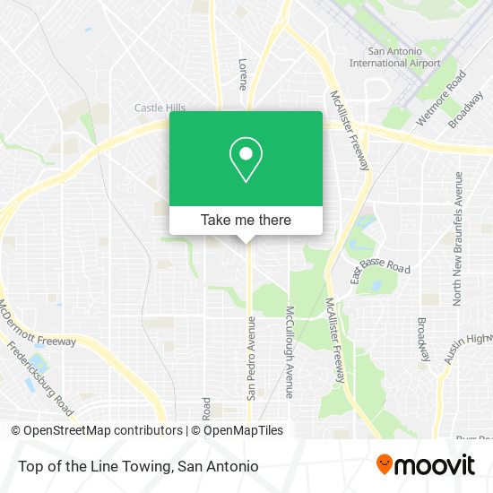 Top of the Line Towing map