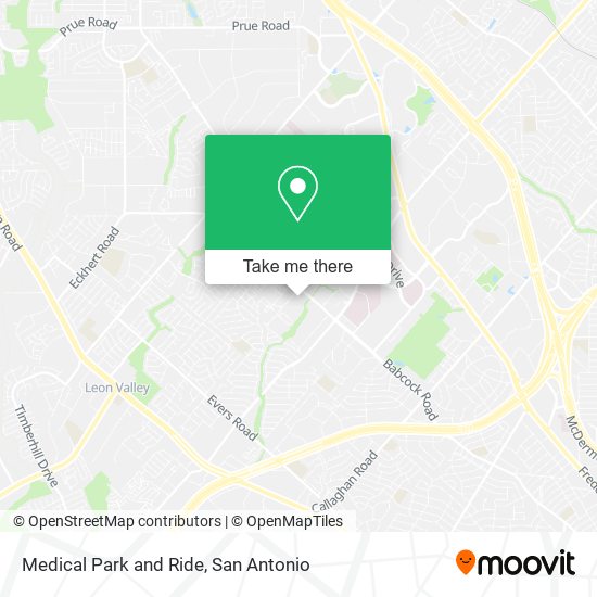 Medical Park and Ride map