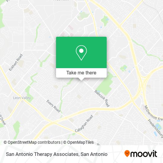 Mapa de San Antonio Therapy Associates