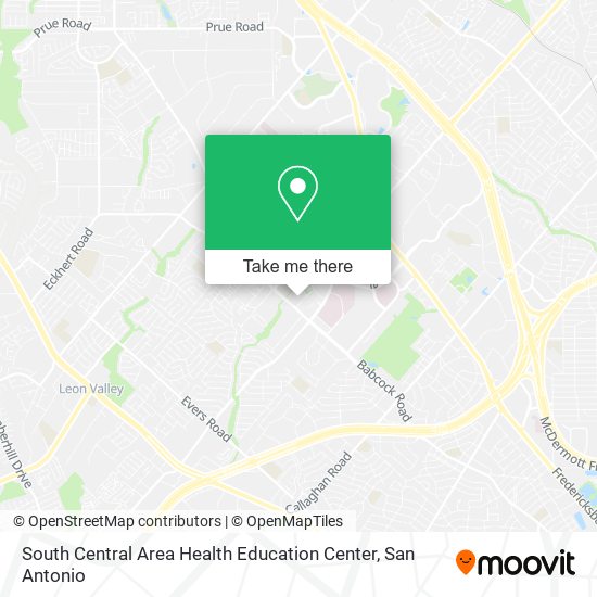 South Central Area Health Education Center map