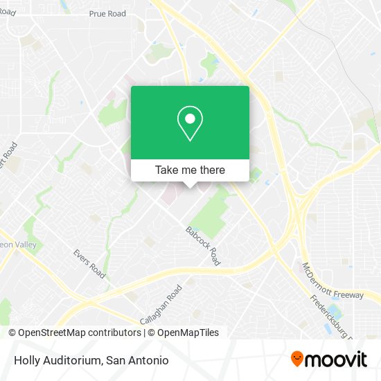 Holly Auditorium map
