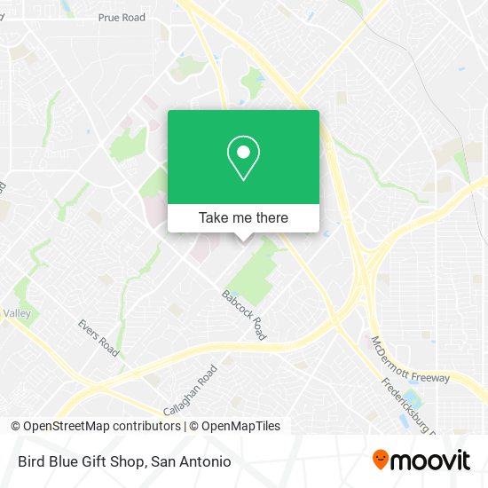 Mapa de Bird Blue Gift Shop