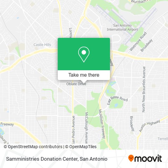 Samministries Donation Center map