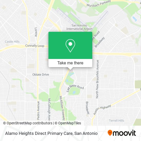Alamo Heights Direct Primary Care map