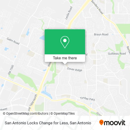 Mapa de San Antonio Locks Change for Less