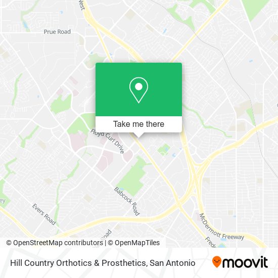 Mapa de Hill Country Orthotics & Prosthetics