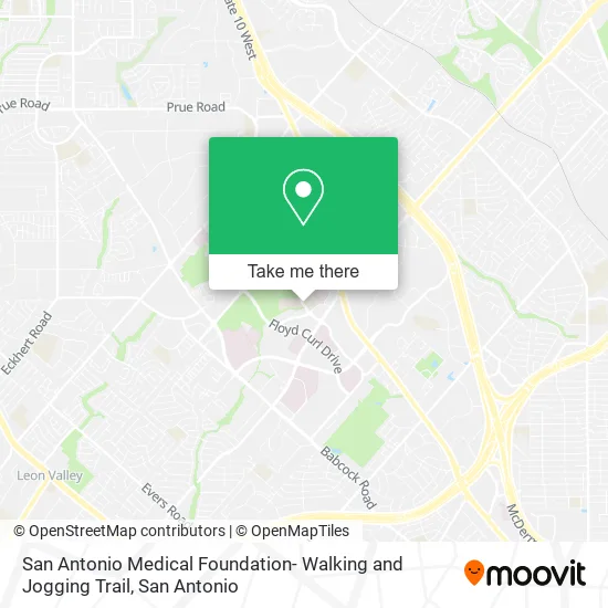 San Antonio Medical Foundation- Walking and Jogging Trail map