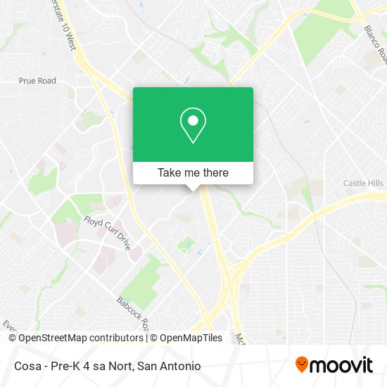 Cosa - Pre-K 4 sa Nort map