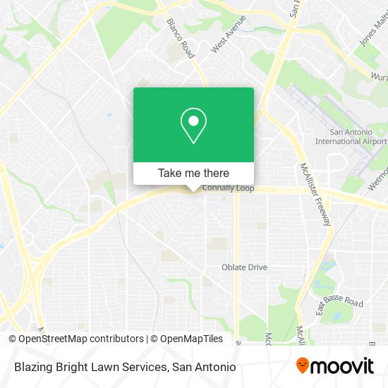 Blazing Bright Lawn Services map