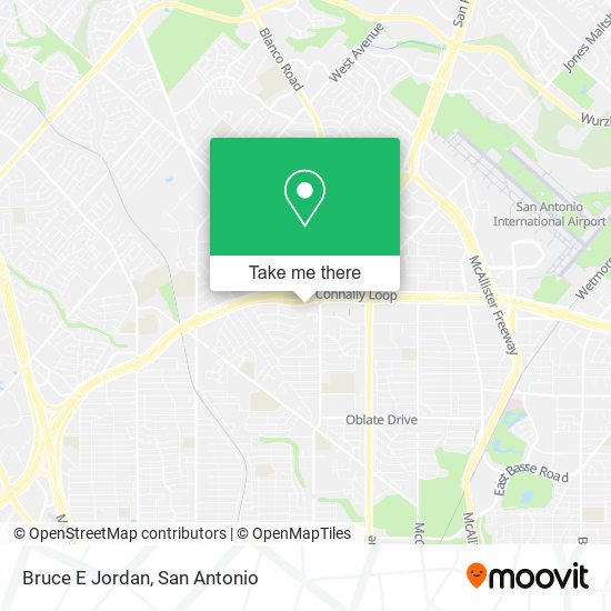 Mapa de Bruce E Jordan