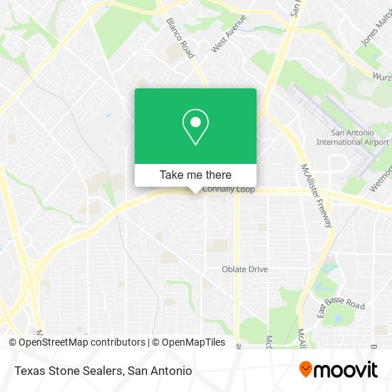 Mapa de Texas Stone Sealers