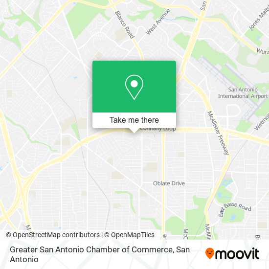 Mapa de Greater San Antonio Chamber of Commerce