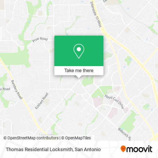 Thomas Residential Locksmith map