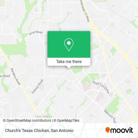 Church's Texas Chicken map