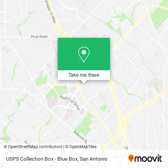 USPS Collection Box - Blue Box map