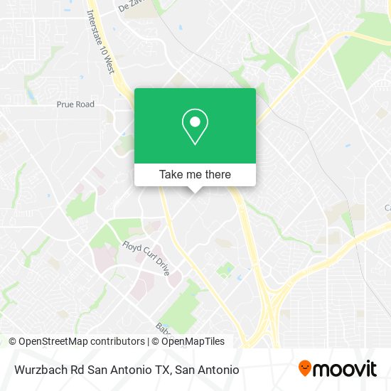 Wurzbach Rd San Antonio TX map