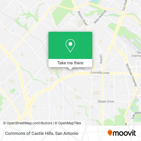 Mapa de Commons of Castle Hills