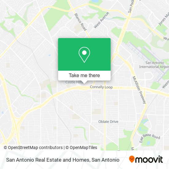 San Antonio Real Estate and Homes map