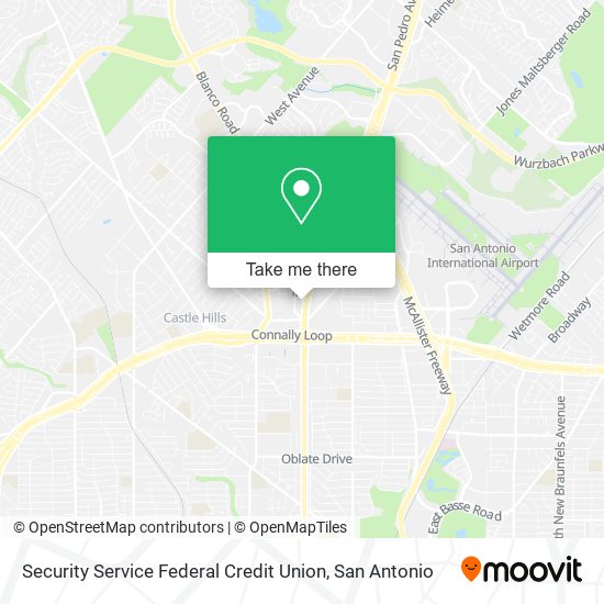 Security Service Federal Credit Union map