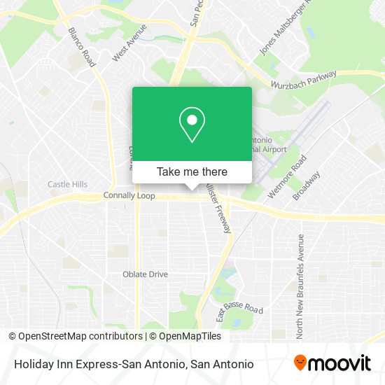 Mapa de Holiday Inn Express-San Antonio