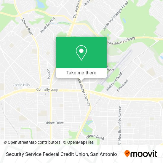 Security Service Federal Credit Union map