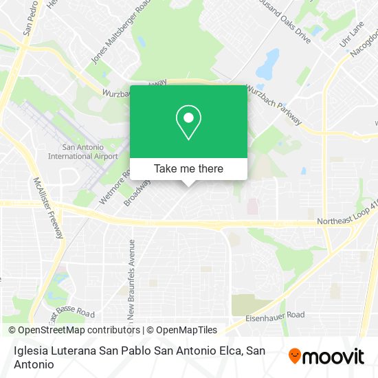 Iglesia Luterana San Pablo San Antonio Elca map