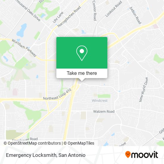 Emergency Locksmith map