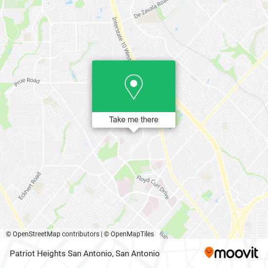 Patriot Heights San Antonio map