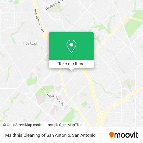 Maidthis Cleaning of San Antonio map