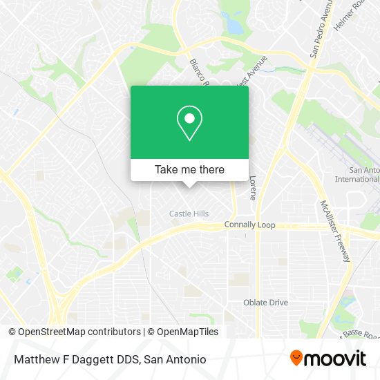 Matthew F Daggett DDS map