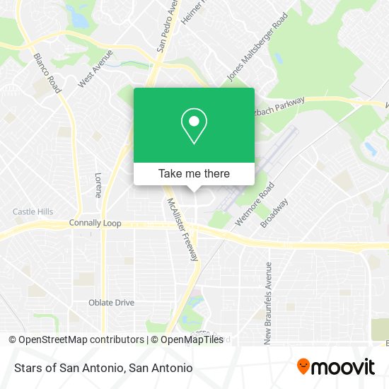Stars of San Antonio map