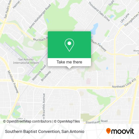 Mapa de Southern Baptist Convention
