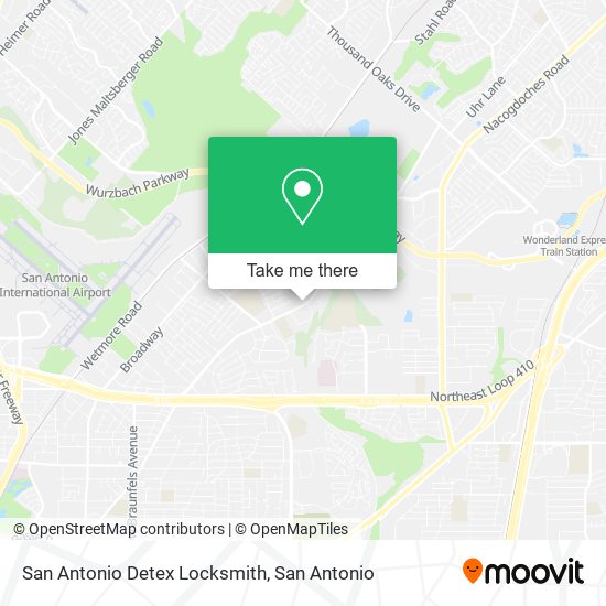 San Antonio Detex Locksmith map