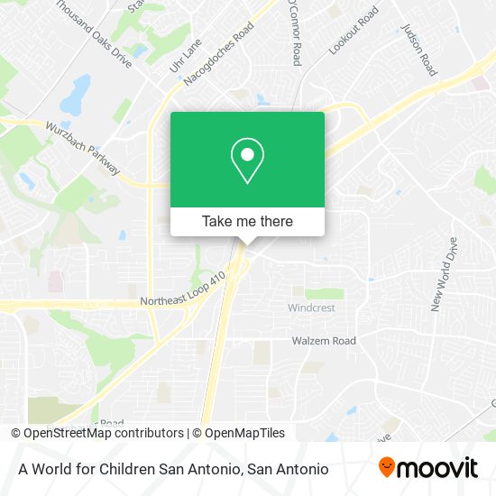 A World for Children San Antonio map