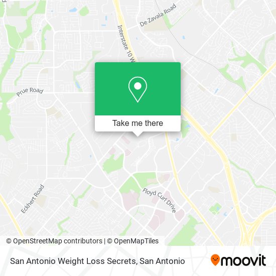 Mapa de San Antonio Weight Loss Secrets