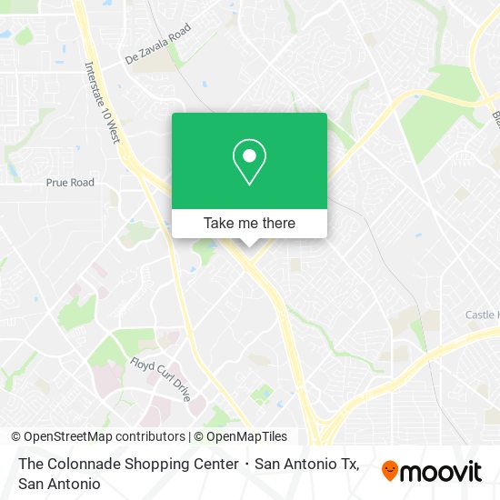 The Colonnade Shopping Center・San Antonio Tx map
